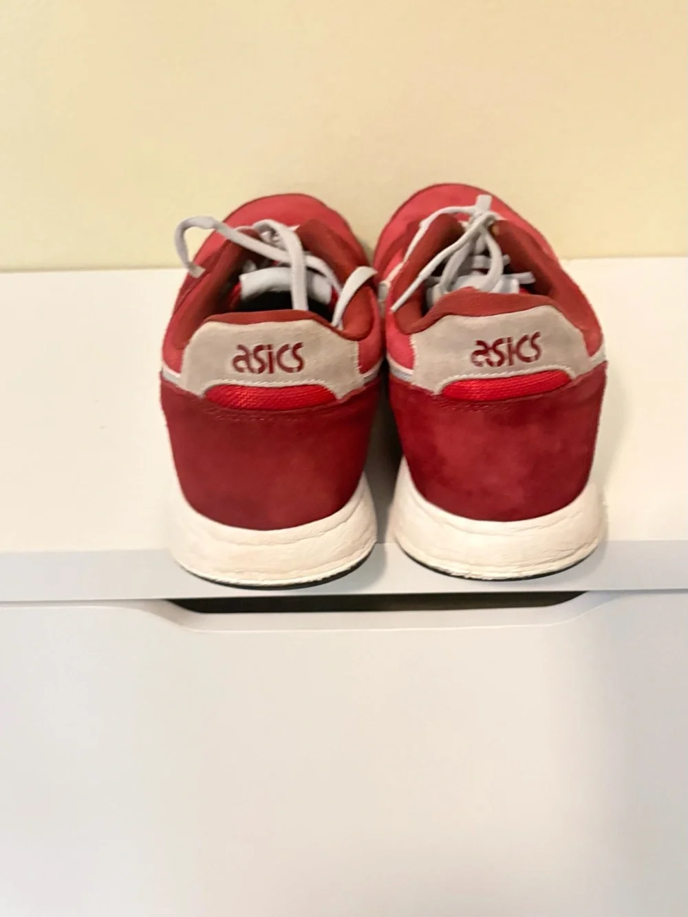 Vintage ASICS Red Suede & Mesh Sneakers